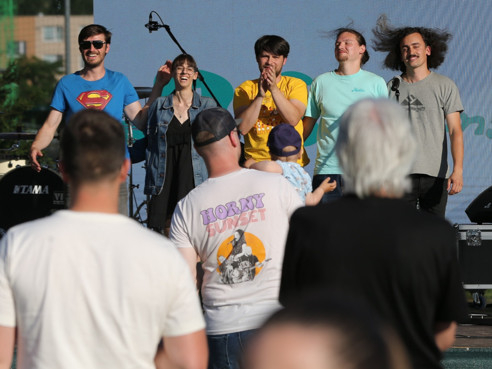 Hudobná skupina Andersons po koncerte na Beach Fest v Skalici